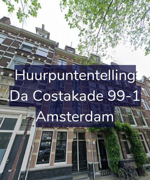 Foto gevel Huurpuntentelling voor Da Costakade 99-1, Amsterdam