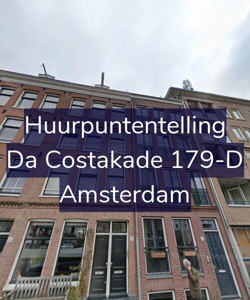 Foto gevel Huurpuntentelling voor Da Costakade 179-D, Amsterdam
