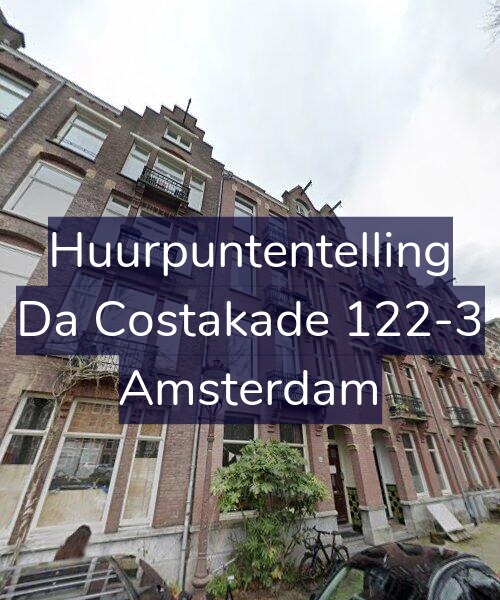 Foto gevel Huurpuntentelling voor Da Costakade 122-3, Amsterdam