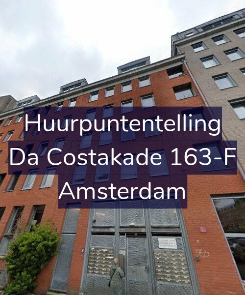 Foto gevel Huurpuntentelling voor Da Costakade 163-F, Amsterdam