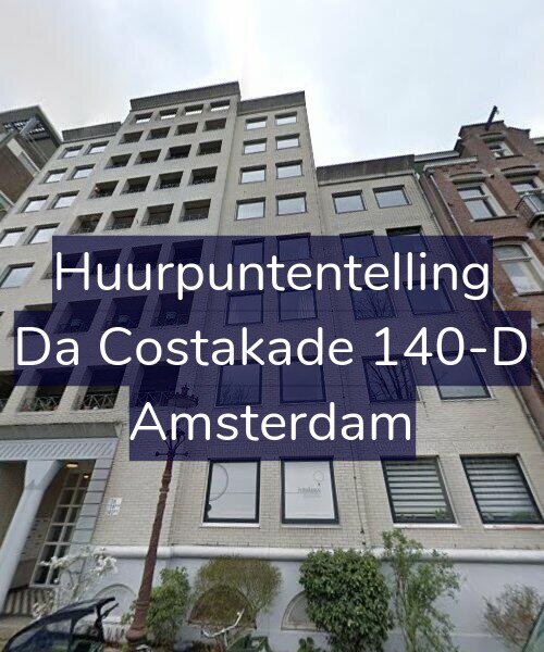 Foto gevel Huurpuntentelling voor Da Costakade 140-D, Amsterdam