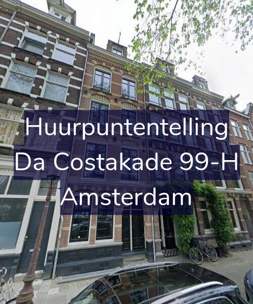 Foto gevel Huurpuntentelling voor Da Costakade 99-H, Amsterdam