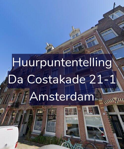 Foto gevel Huurpuntentelling voor Da Costakade 21-1, Amsterdam