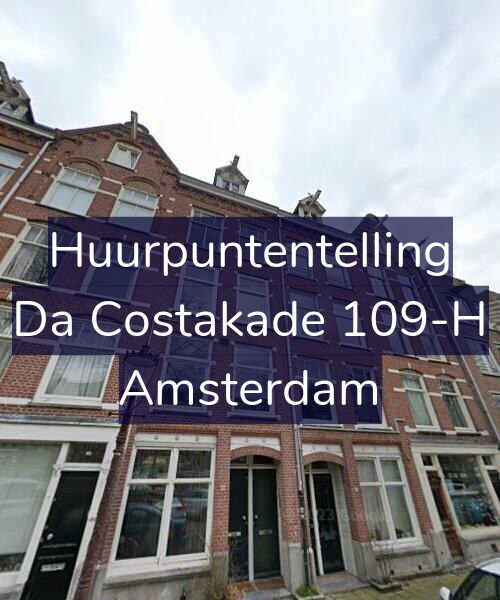 Foto gevel Huurpuntentelling voor Da Costakade 109-H, Amsterdam