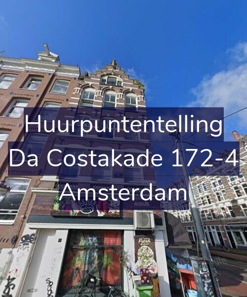 Foto gevel Huurpuntentelling voor Da Costakade 172-4, Amsterdam