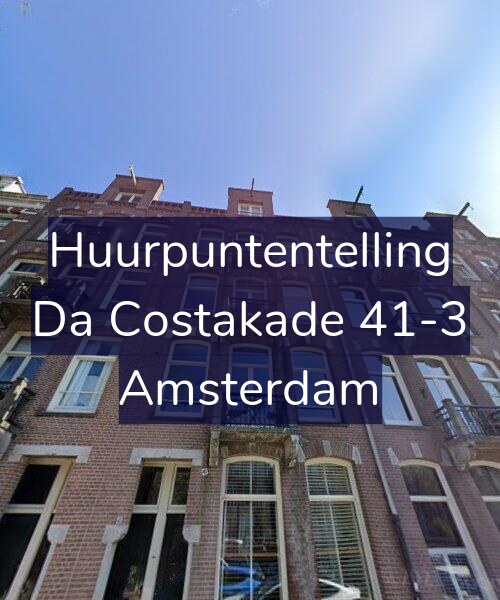 Foto gevel Huurpuntentelling voor Da Costakade 41-3, Amsterdam