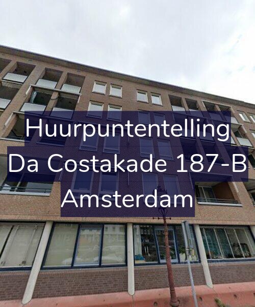 Foto gevel Huurpuntentelling voor Da Costakade 187-B, Amsterdam