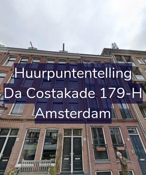 Foto gevel Huurpuntentelling voor Da Costakade 179-H, Amsterdam
