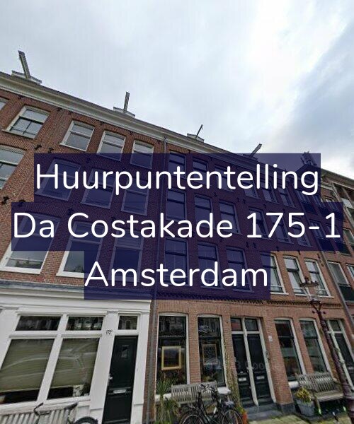 Foto gevel Huurpuntentelling voor Da Costakade 175-1, Amsterdam