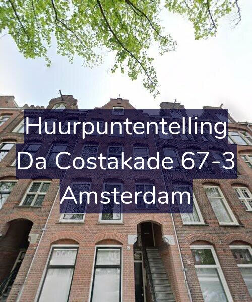Foto gevel Huurpuntentelling voor Da Costakade 67-3, Amsterdam