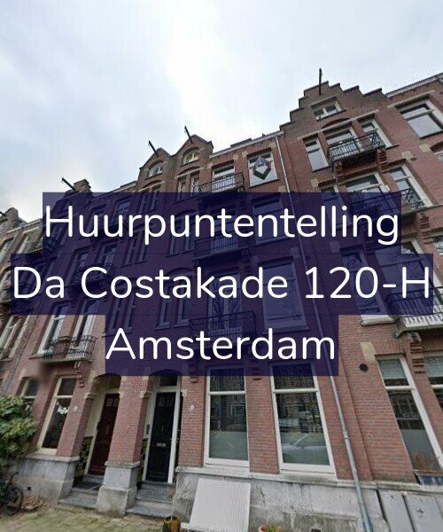Foto gevel Huurpuntentelling voor Da Costakade 120-H, Amsterdam