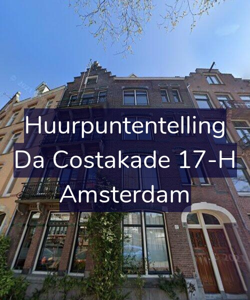 Foto gevel Huurpuntentelling voor Da Costakade 17-H, Amsterdam