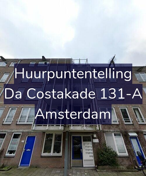 Foto gevel Huurpuntentelling voor Da Costakade 131-A, Amsterdam