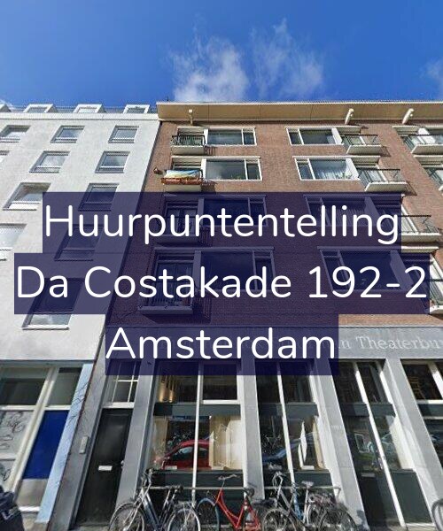 Foto gevel Huurpuntentelling voor Da Costakade 192-2, Amsterdam