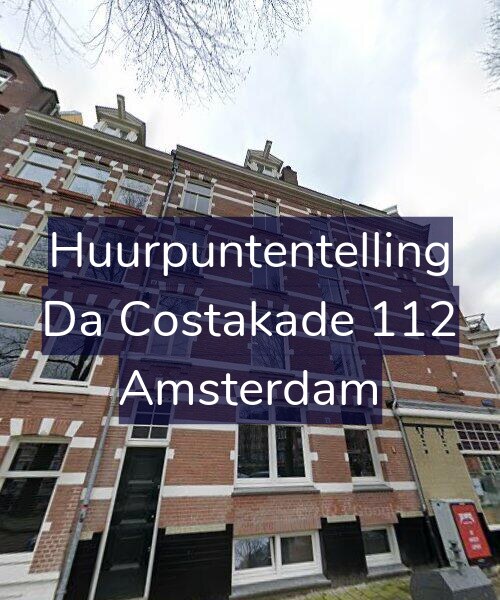 Foto gevel Huurpuntentelling voor Da Costakade 112, Amsterdam