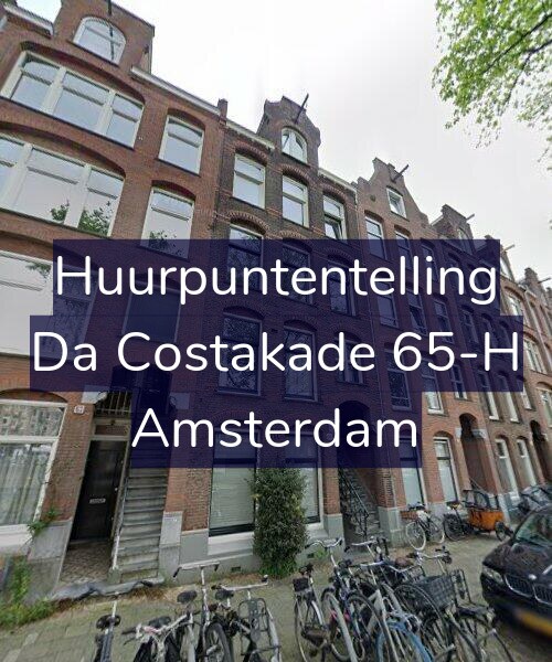Foto gevel Huurpuntentelling voor Da Costakade 65-H, Amsterdam
