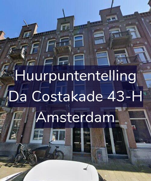 Foto gevel Huurpuntentelling voor Da Costakade 43-H, Amsterdam