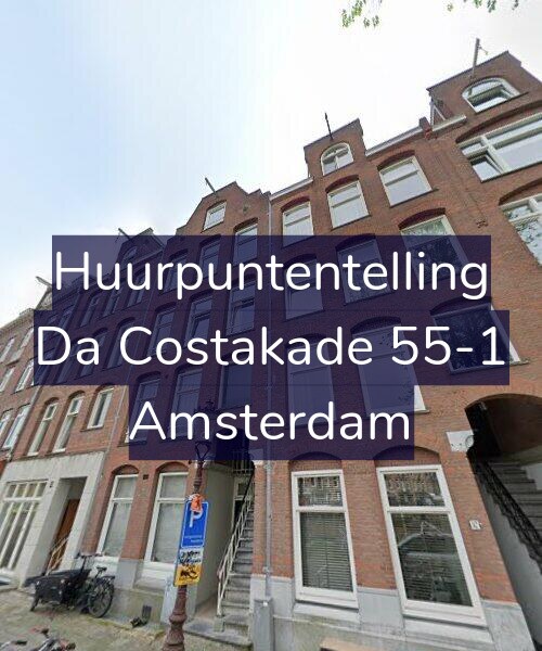 Foto gevel Huurpuntentelling voor Da Costakade 55-1, Amsterdam