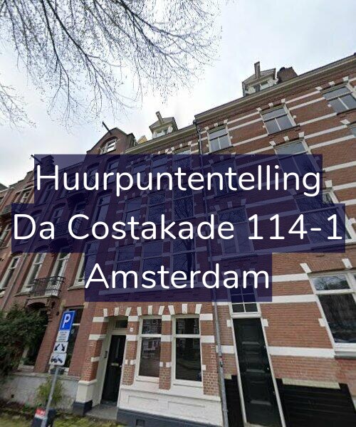 Foto gevel Huurpuntentelling voor Da Costakade 114-1, Amsterdam