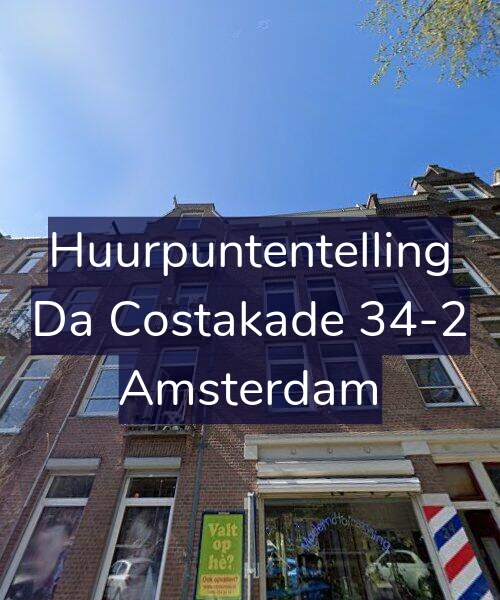 Foto gevel Huurpuntentelling voor Da Costakade 34-2, Amsterdam