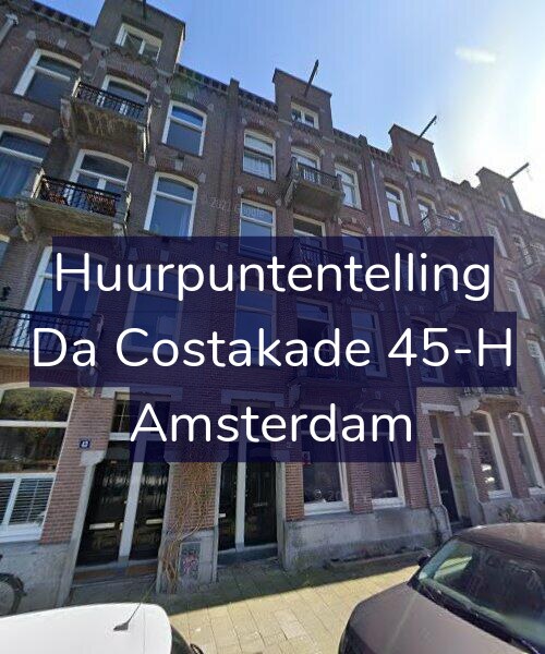 Foto gevel Huurpuntentelling voor Da Costakade 45-H, Amsterdam