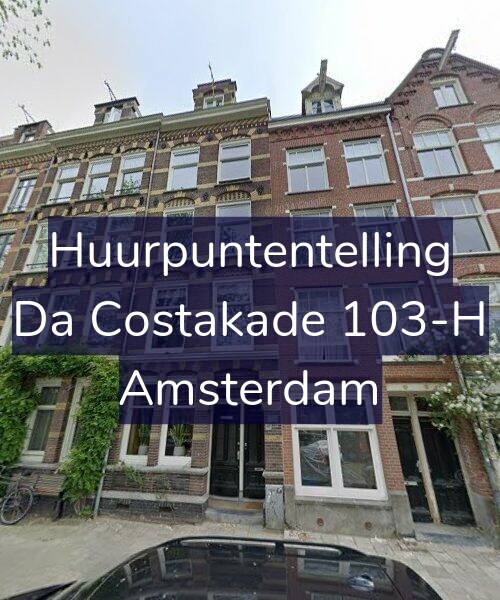 Foto gevel Huurpuntentelling voor Da Costakade 103-H, Amsterdam