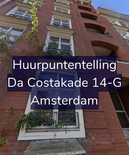 Foto gevel Huurpuntentelling voor Da Costakade 14-G, Amsterdam