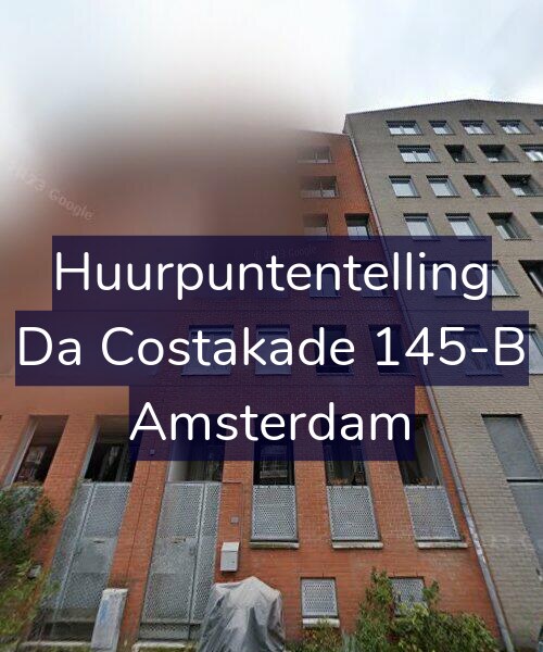 Foto gevel Huurpuntentelling voor Da Costakade 145-B, Amsterdam