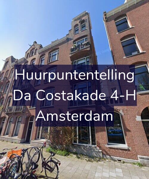 Foto gevel Huurpuntentelling voor Da Costakade 4-H, Amsterdam
