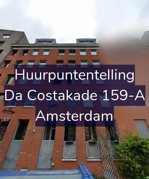 Foto gevel Huurpuntentelling voor Da Costakade 159-A, Amsterdam