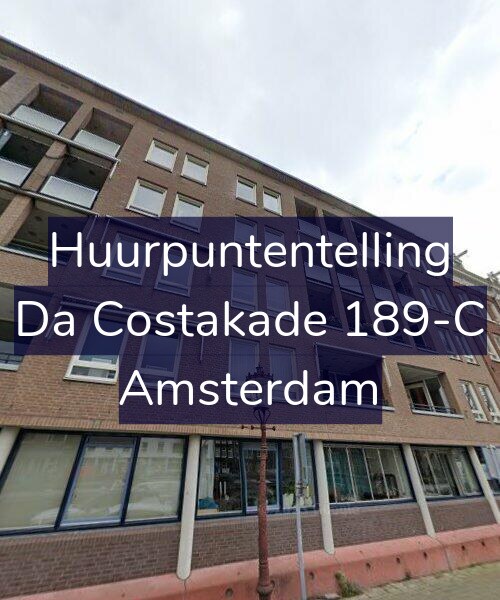 Foto gevel Huurpuntentelling voor Da Costakade 189-C, Amsterdam