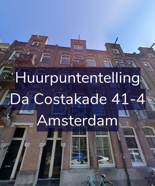 Foto gevel Huurpuntentelling voor Da Costakade 41-4, Amsterdam