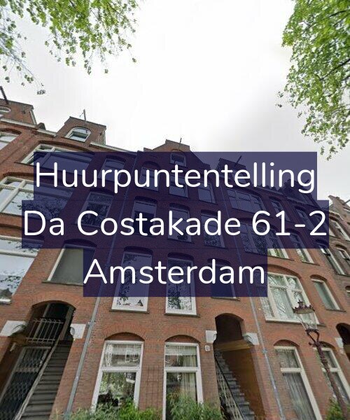 Foto gevel Huurpuntentelling voor Da Costakade 61-2, Amsterdam