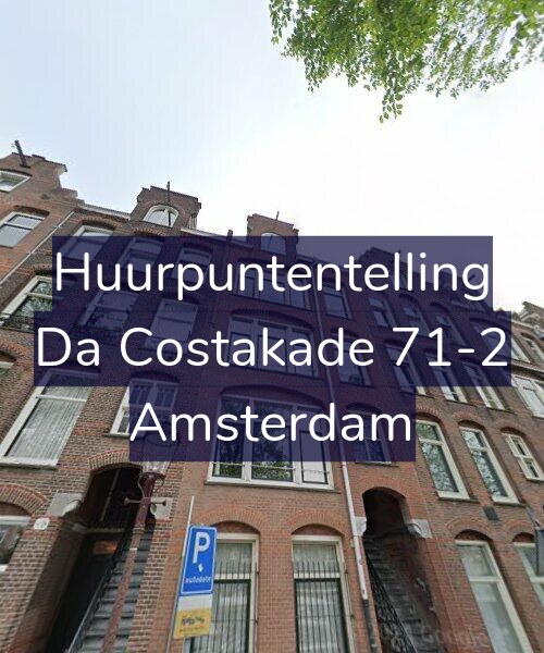 Foto gevel Huurpuntentelling voor Da Costakade 71-2, Amsterdam