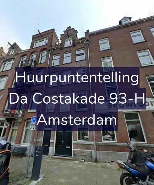 Foto gevel Huurpuntentelling voor Da Costakade 93-H, Amsterdam
