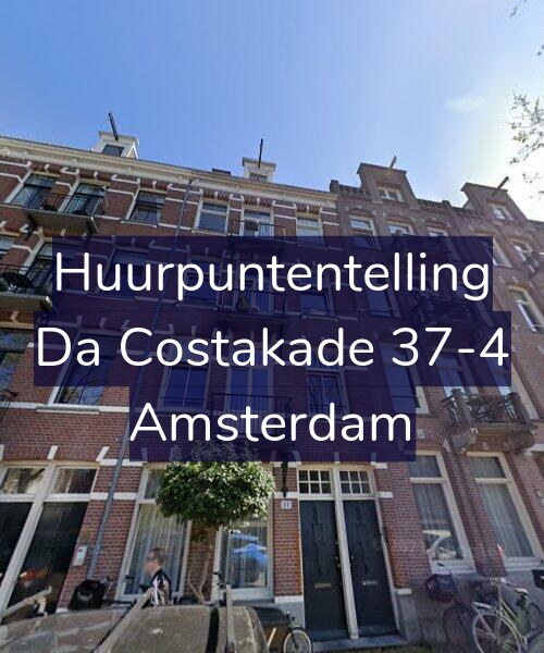 Foto gevel Huurpuntentelling voor Da Costakade 37-4, Amsterdam
