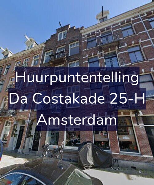 Foto gevel Huurpuntentelling voor Da Costakade 25-H, Amsterdam
