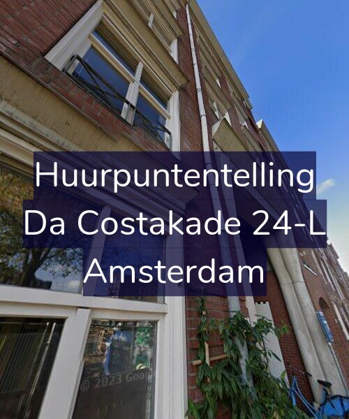 Foto gevel Huurpuntentelling voor Da Costakade 24-L, Amsterdam