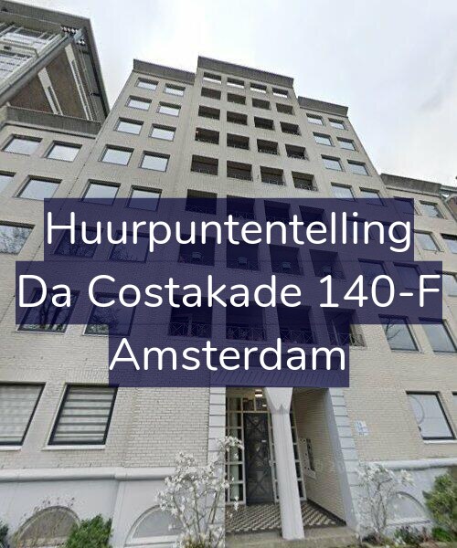 Foto gevel Huurpuntentelling voor Da Costakade 140-F, Amsterdam