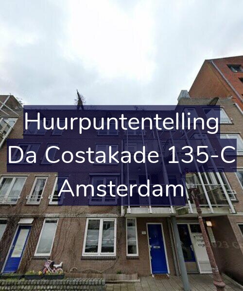 Foto gevel Huurpuntentelling voor Da Costakade 135-C, Amsterdam