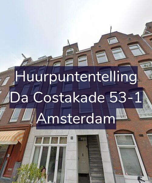 Foto gevel Huurpuntentelling voor Da Costakade 53-1, Amsterdam