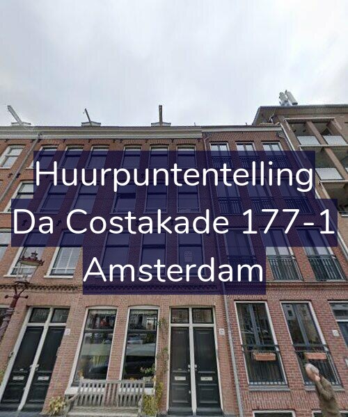 Foto gevel Huurpuntentelling voor Da Costakade 177-1, Amsterdam