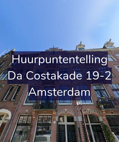 Foto gevel Huurpuntentelling voor Da Costakade 19-2, Amsterdam