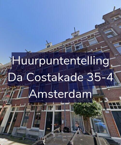 Foto gevel Huurpuntentelling voor Da Costakade 35-4, Amsterdam