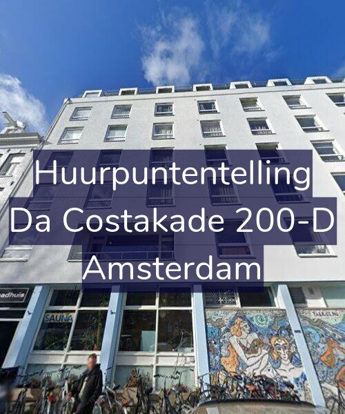 Foto gevel Huurpuntentelling voor Da Costakade 200-D, Amsterdam