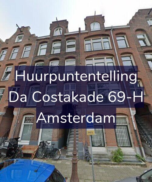Foto gevel Huurpuntentelling voor Da Costakade 69-H, Amsterdam