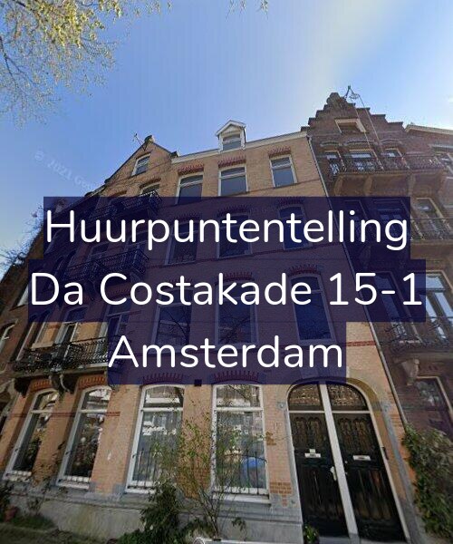 Foto gevel Huurpuntentelling voor Da Costakade 15-1, Amsterdam