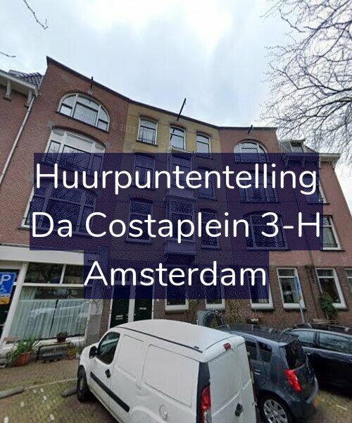 Foto gevel Huurpuntentelling voor Da Costaplein 3-H, Amsterdam