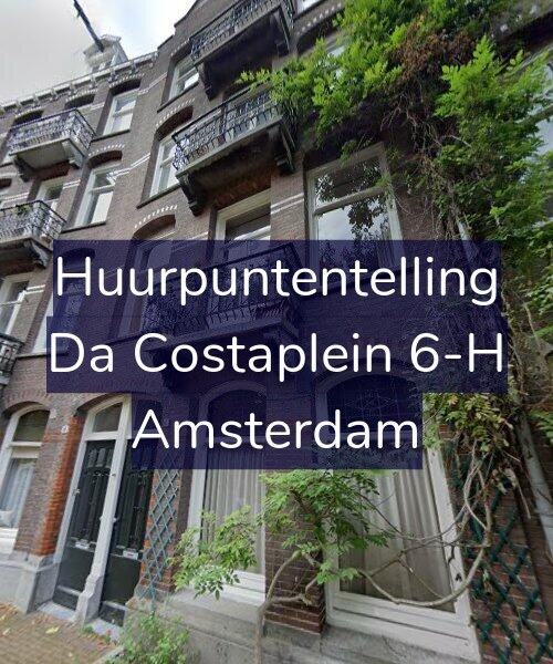 Foto gevel Huurpuntentelling voor Da Costaplein 6-H, Amsterdam