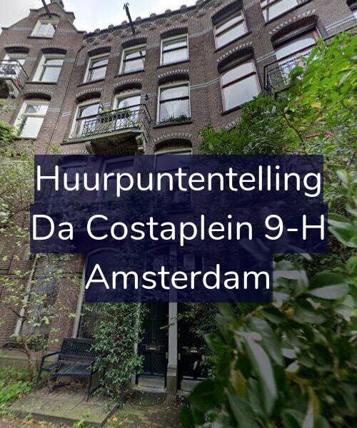 Foto gevel Huurpuntentelling voor Da Costaplein 9-H, Amsterdam